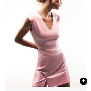 Satin pink Zara dress